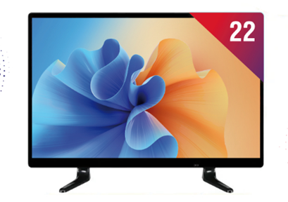 Smart LED TV with internet connectivity for streaming and multimedia entertainment.
