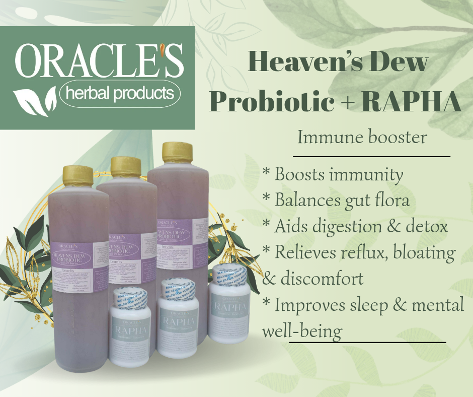 Heaven's Dew Probiotics + Rapha Immune Booster
