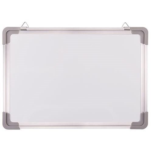 Gator Magnetic Whiteboard 48 x 48 Inches 4 x 4 Feet Aluminum Frame Eraser Holder Plastic Corners