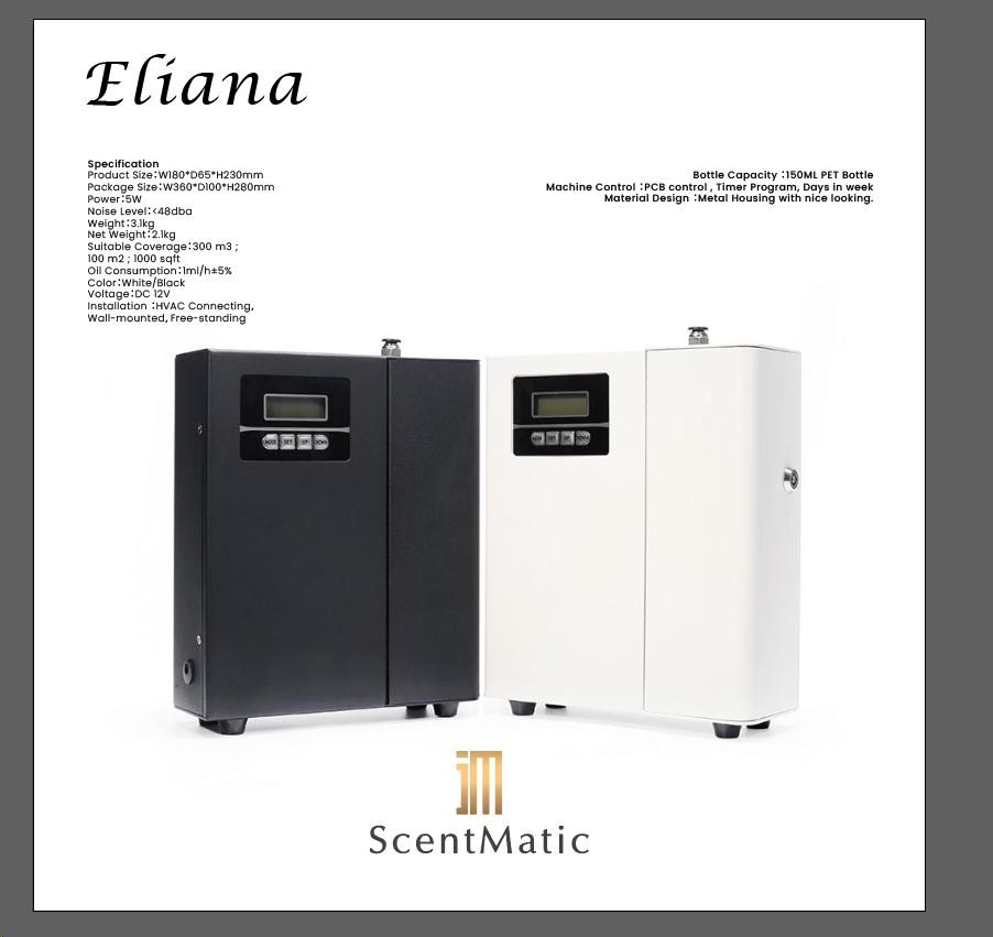 "Eliana"  Scent Diffuser Machine
