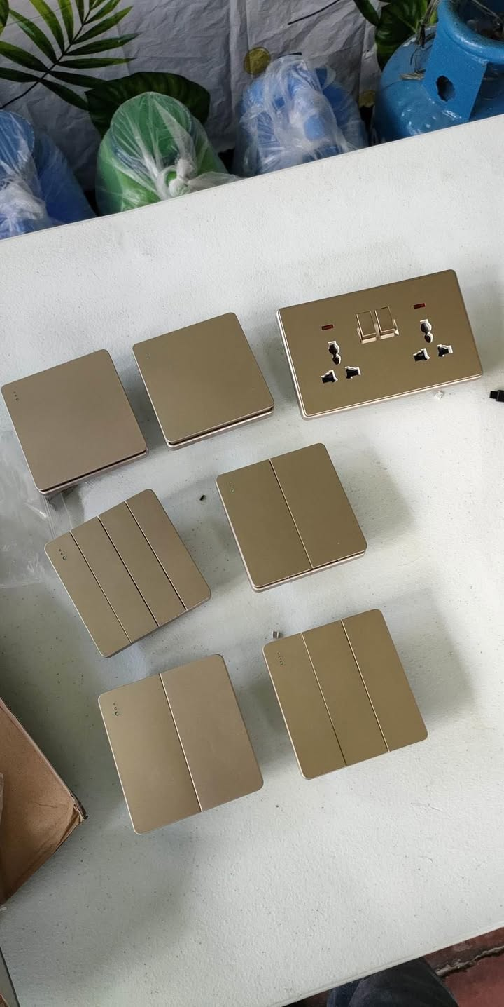 Modern Style Light Switch Electric, 4Gang 1Way