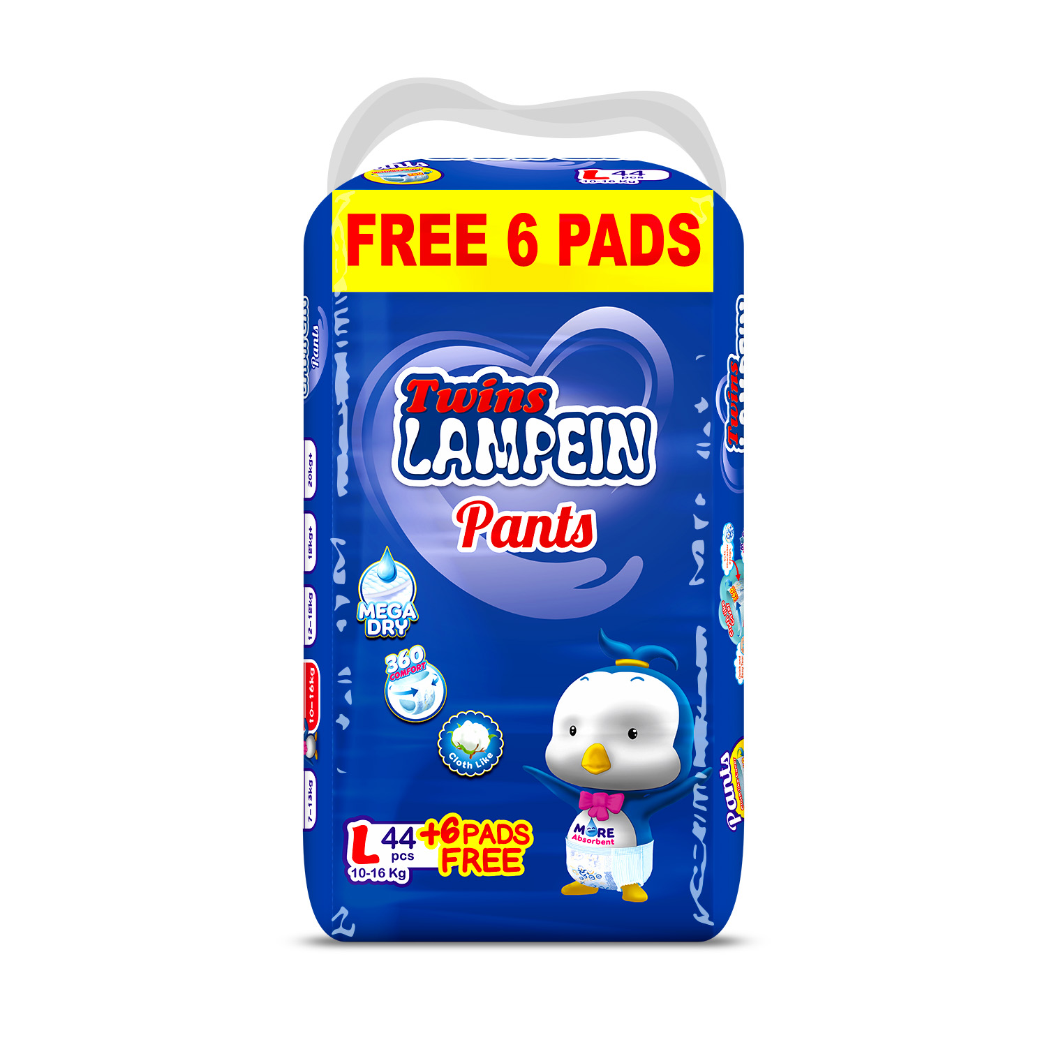 Lampein PANTS Jumbo Pack Large 44 plus 6 pads