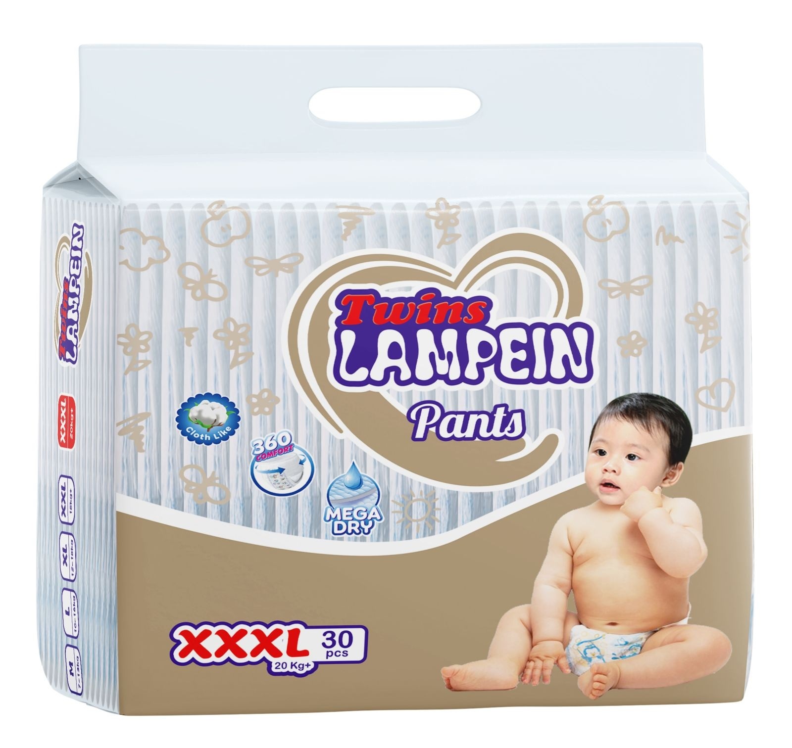 Twins Lampein Baby Pants XXXL x 30's
