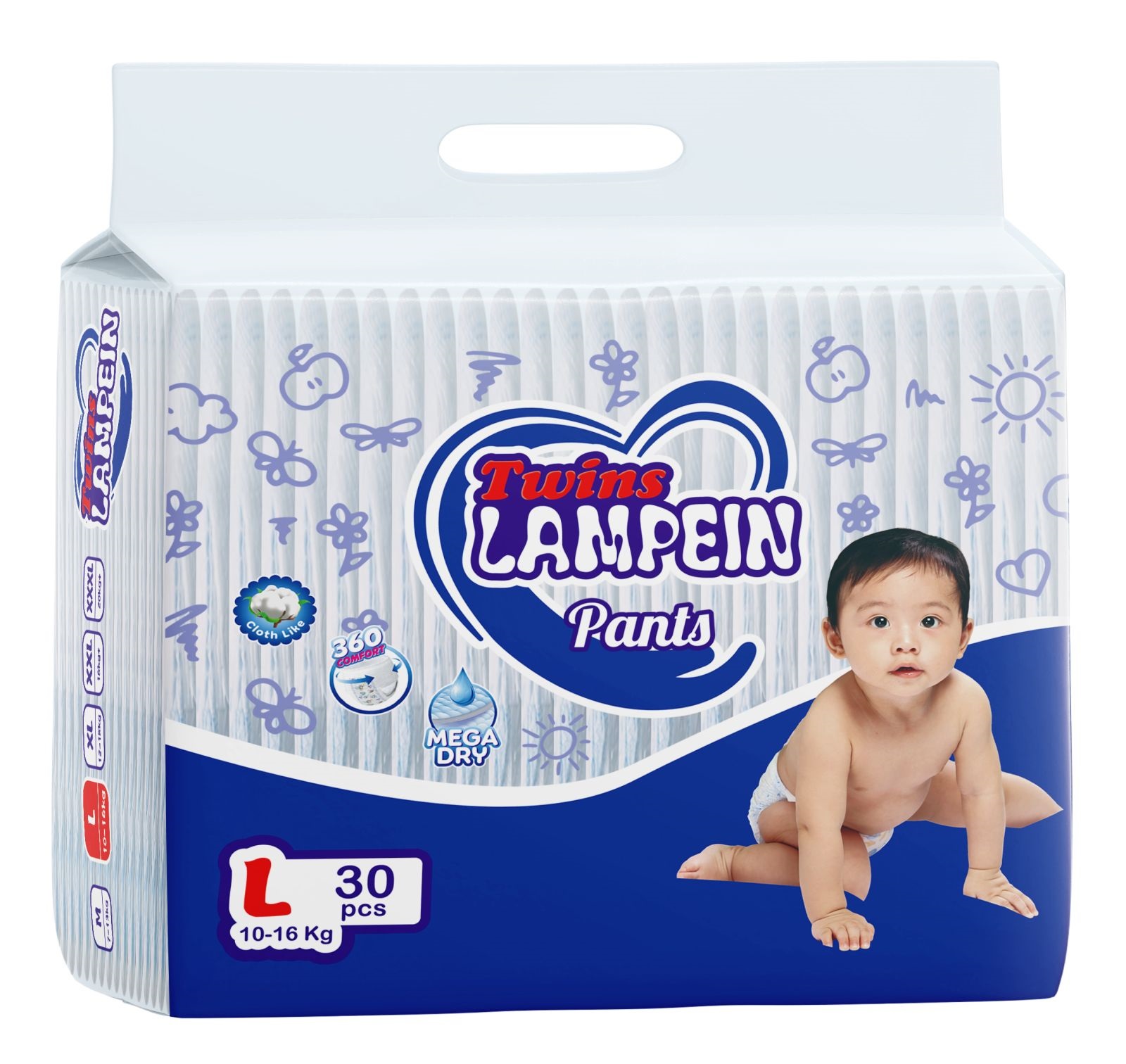 Twins Lampein Baby Pants Large 30's