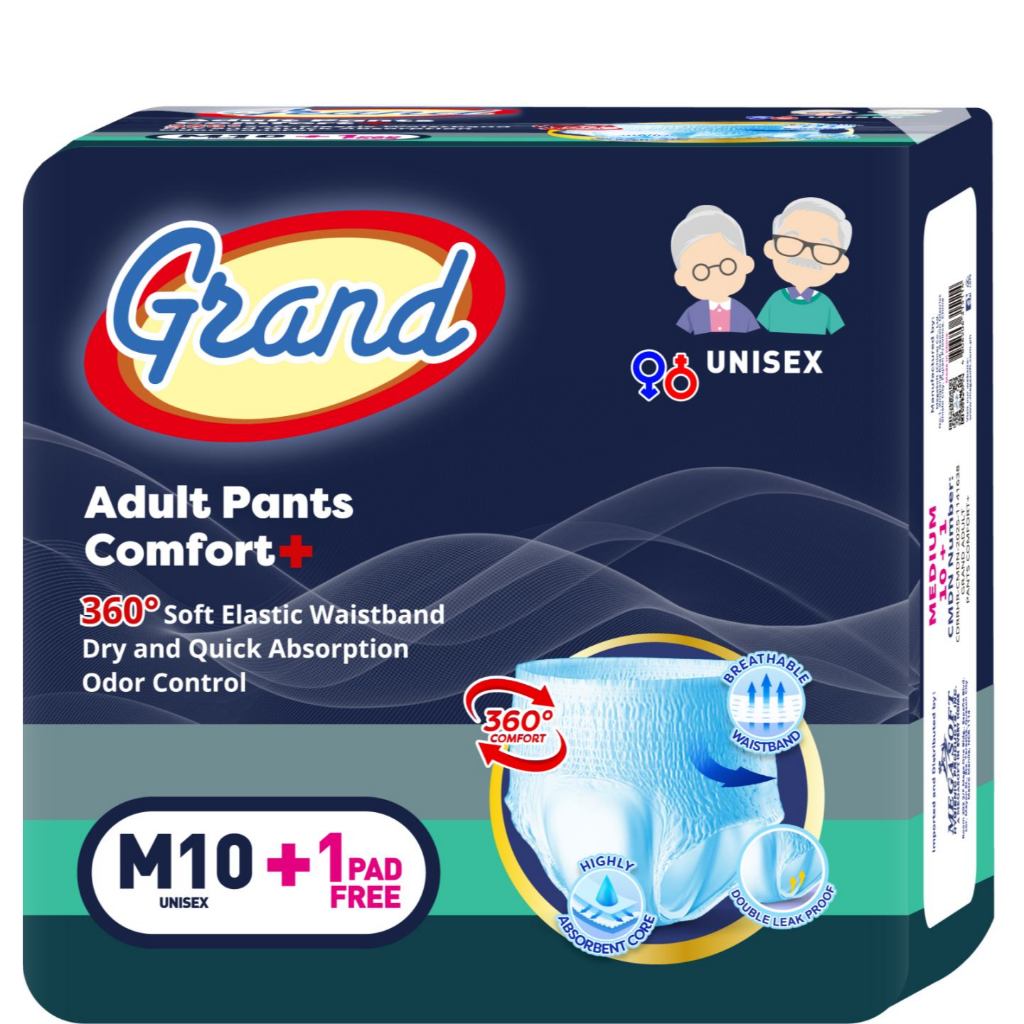 Grand Adult Pants Diaper Medium 10's