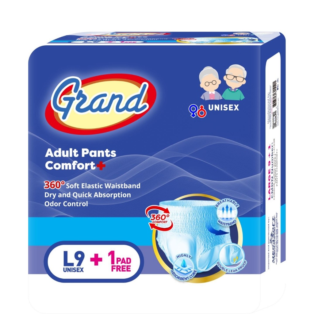 Grand Adult Pants Diaper Large 9's