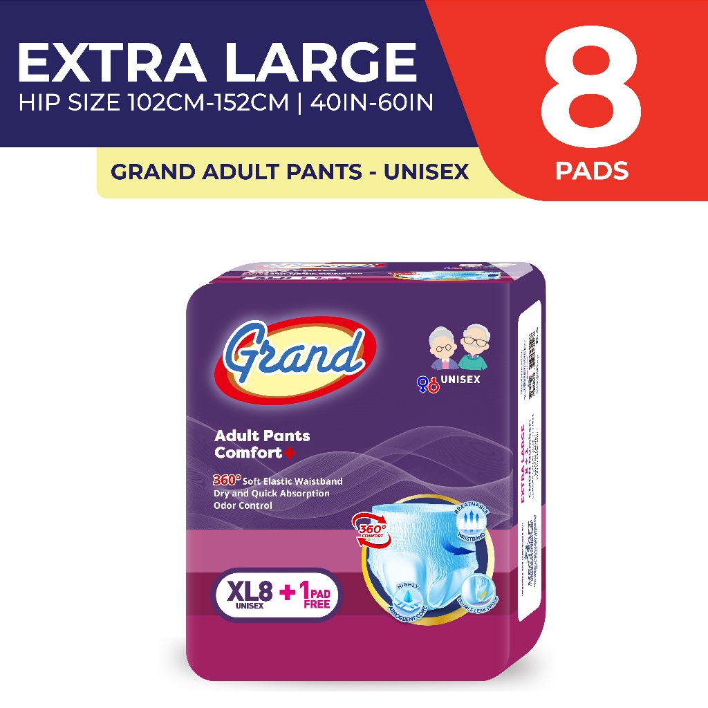 Grand Adult Pants Diaper XL 8's