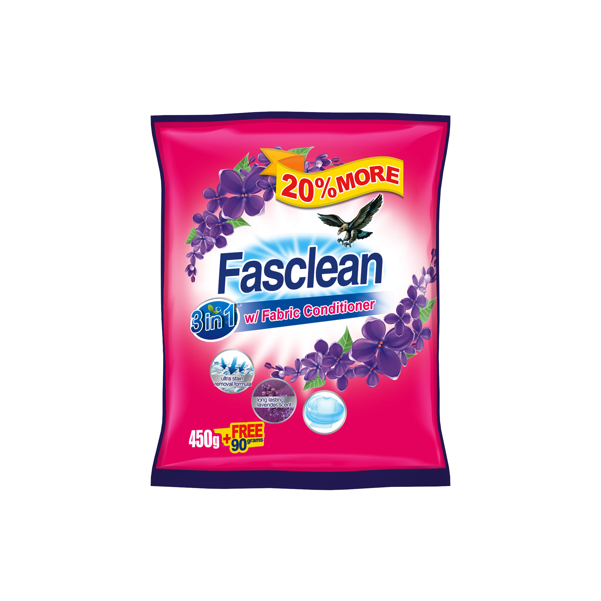 FasClean Detergent with Fabcon 450g