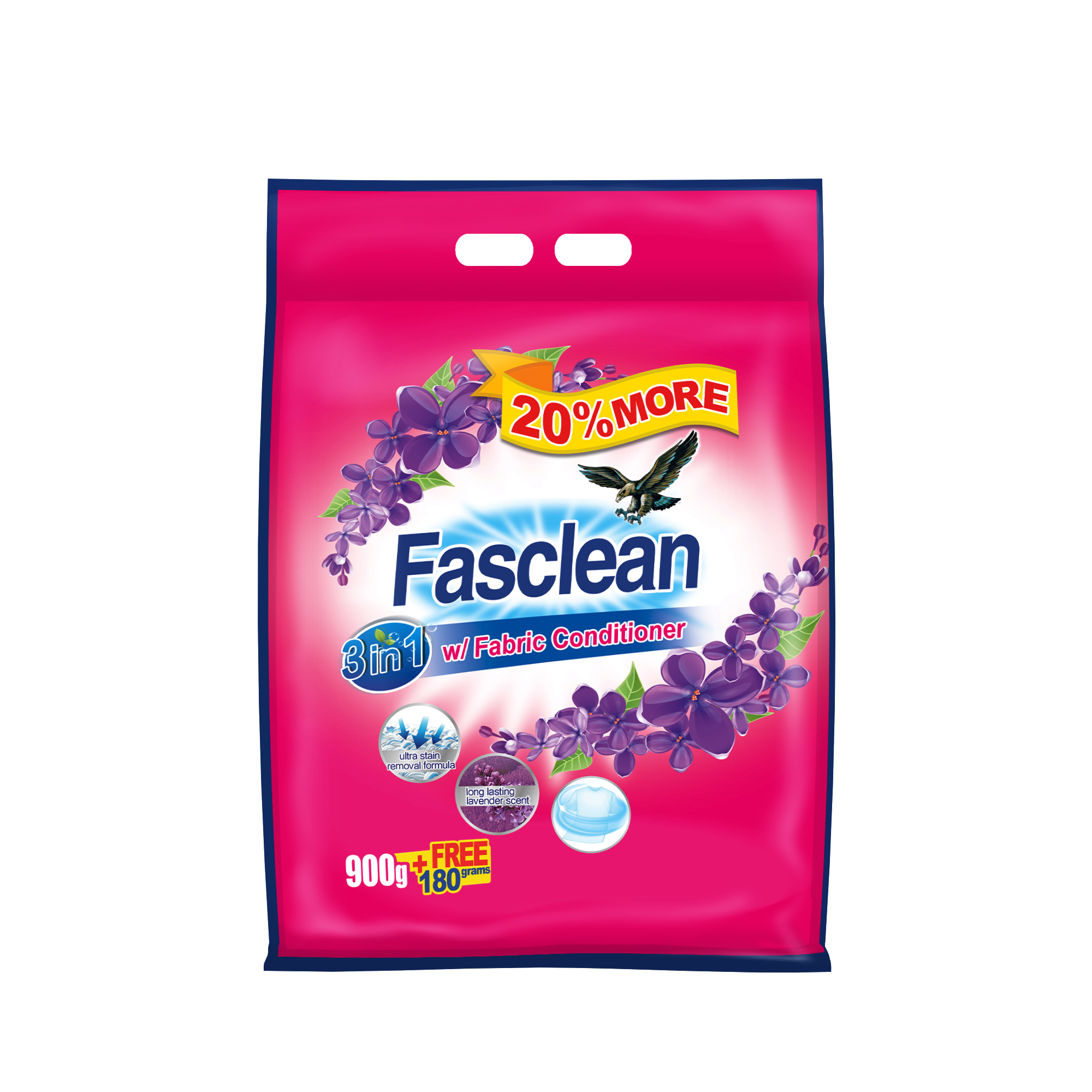 FasClean Detergent with Fabcon 900g
