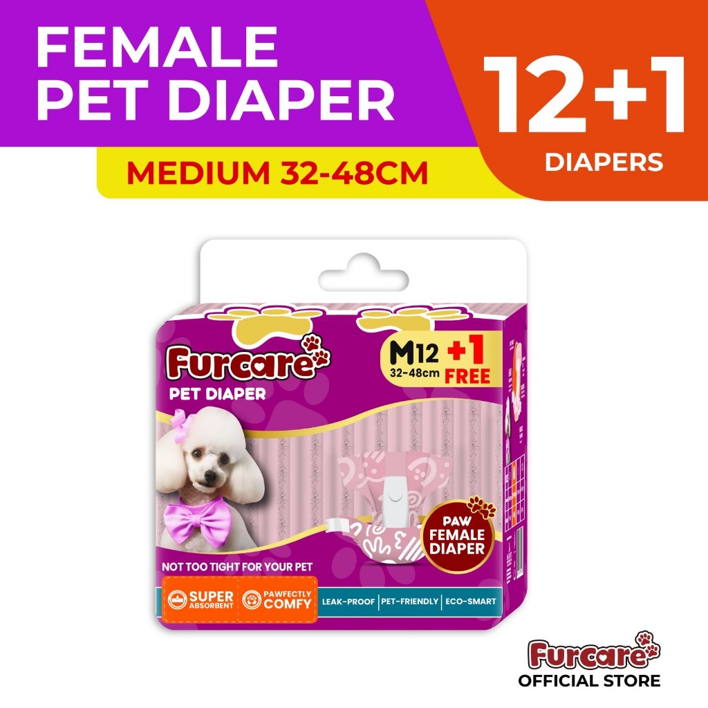Furcare Female Diaper Medium 12'S +1