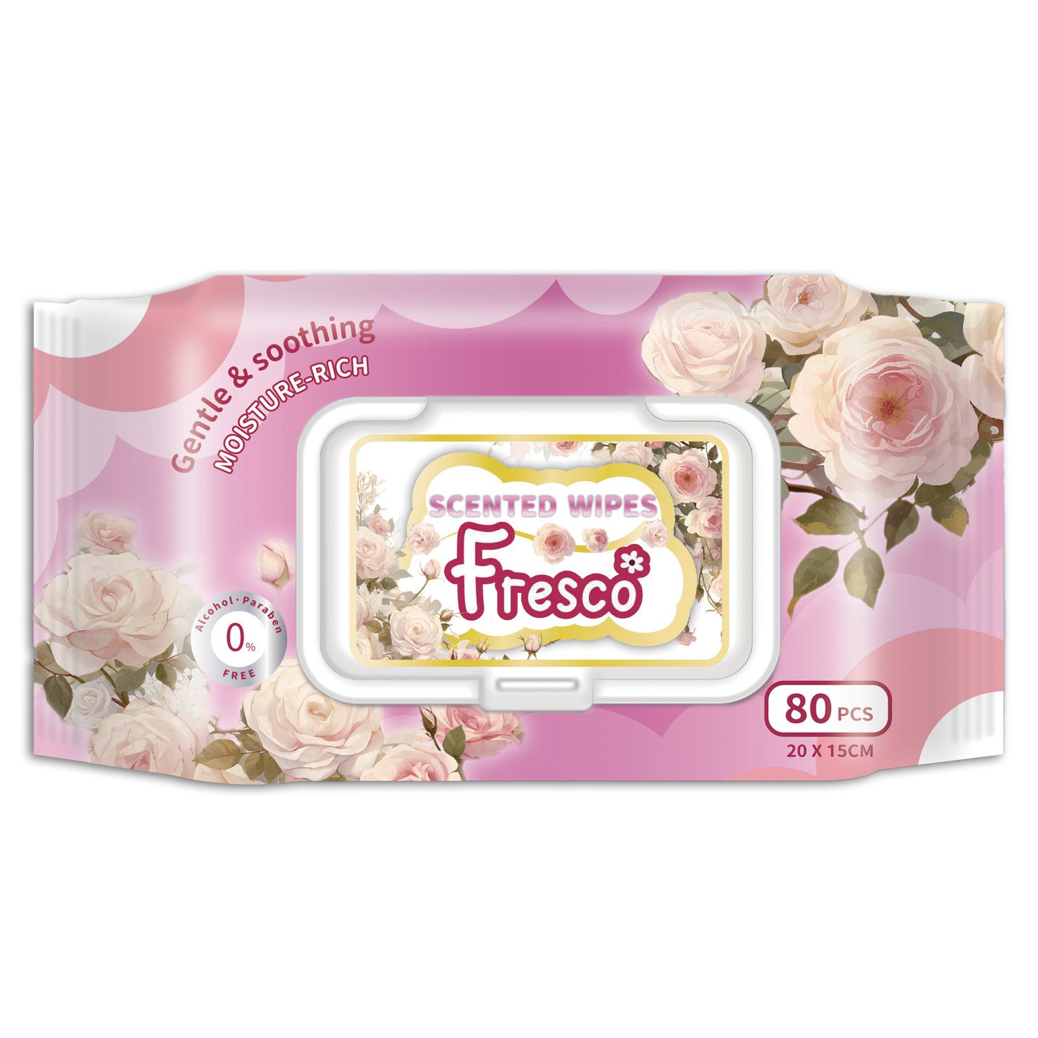 Fresco Scented Wipes 80's (20cmX15cm)