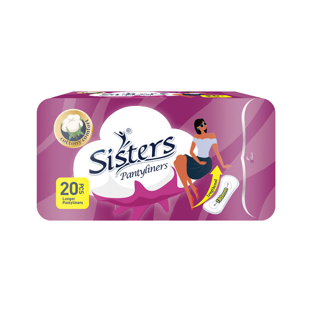Sisters Longer Pantyliner Individually Wrap