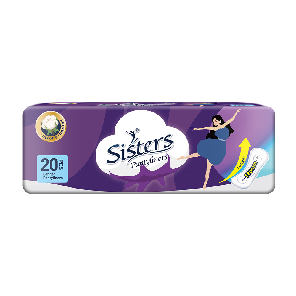 Sisters Longer Pantyliner Budget Pack 20's