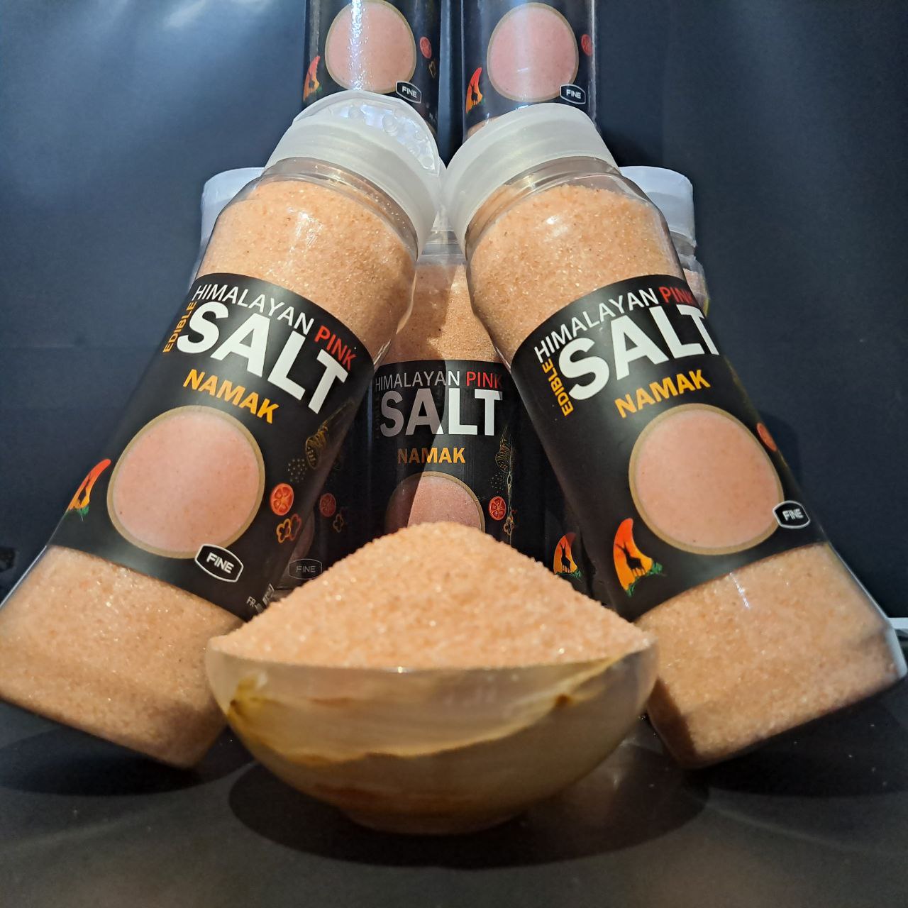 Himalayan Pink Salt Fine Edible 500gm(DISPENSER BOTTLE)