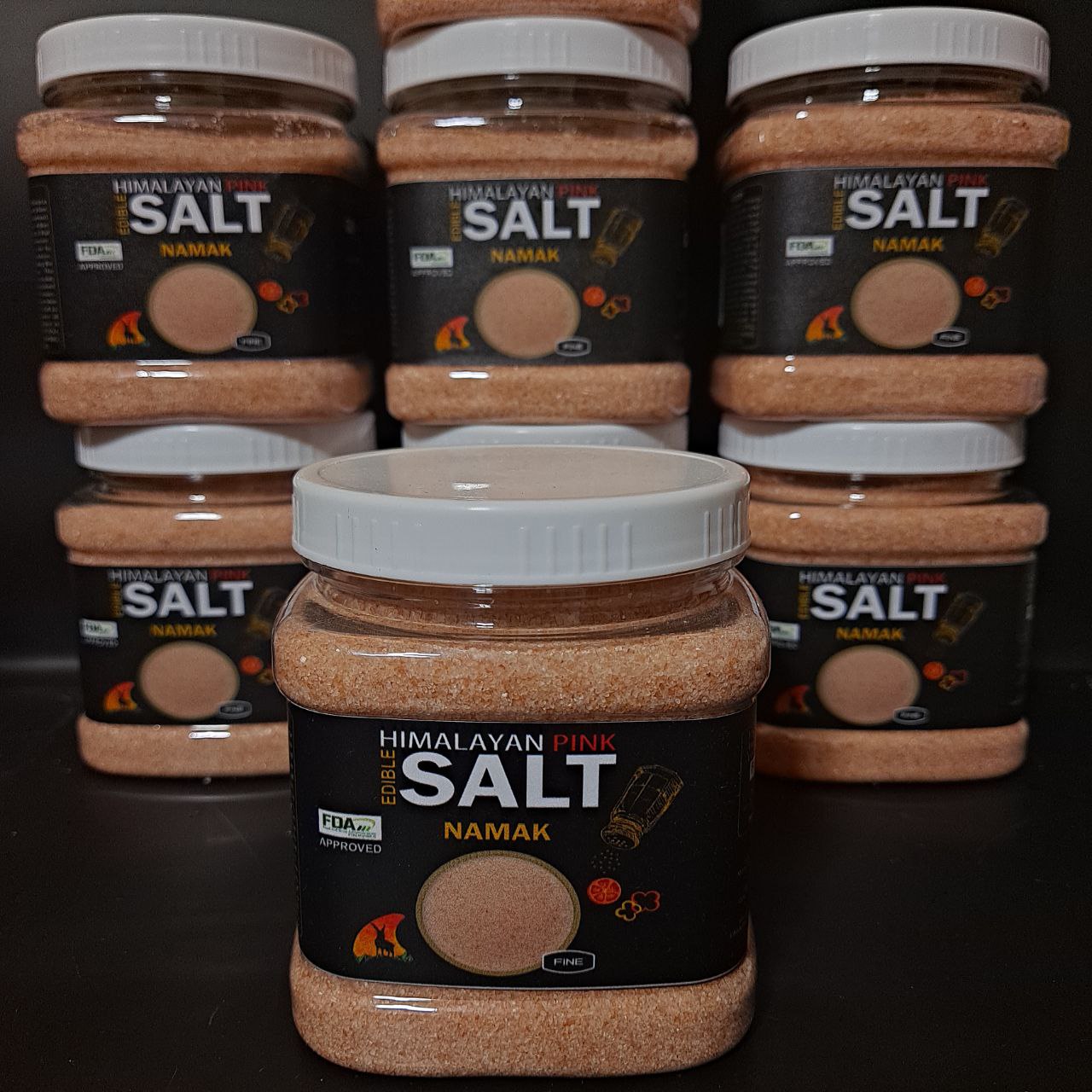 Himalayan Pink Salt FINE Edible 800gm(JAR)