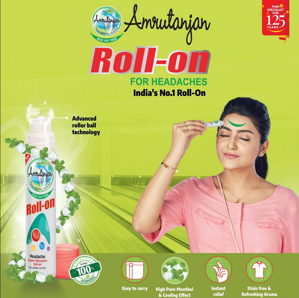 Amrutanjan Rollon for headaches