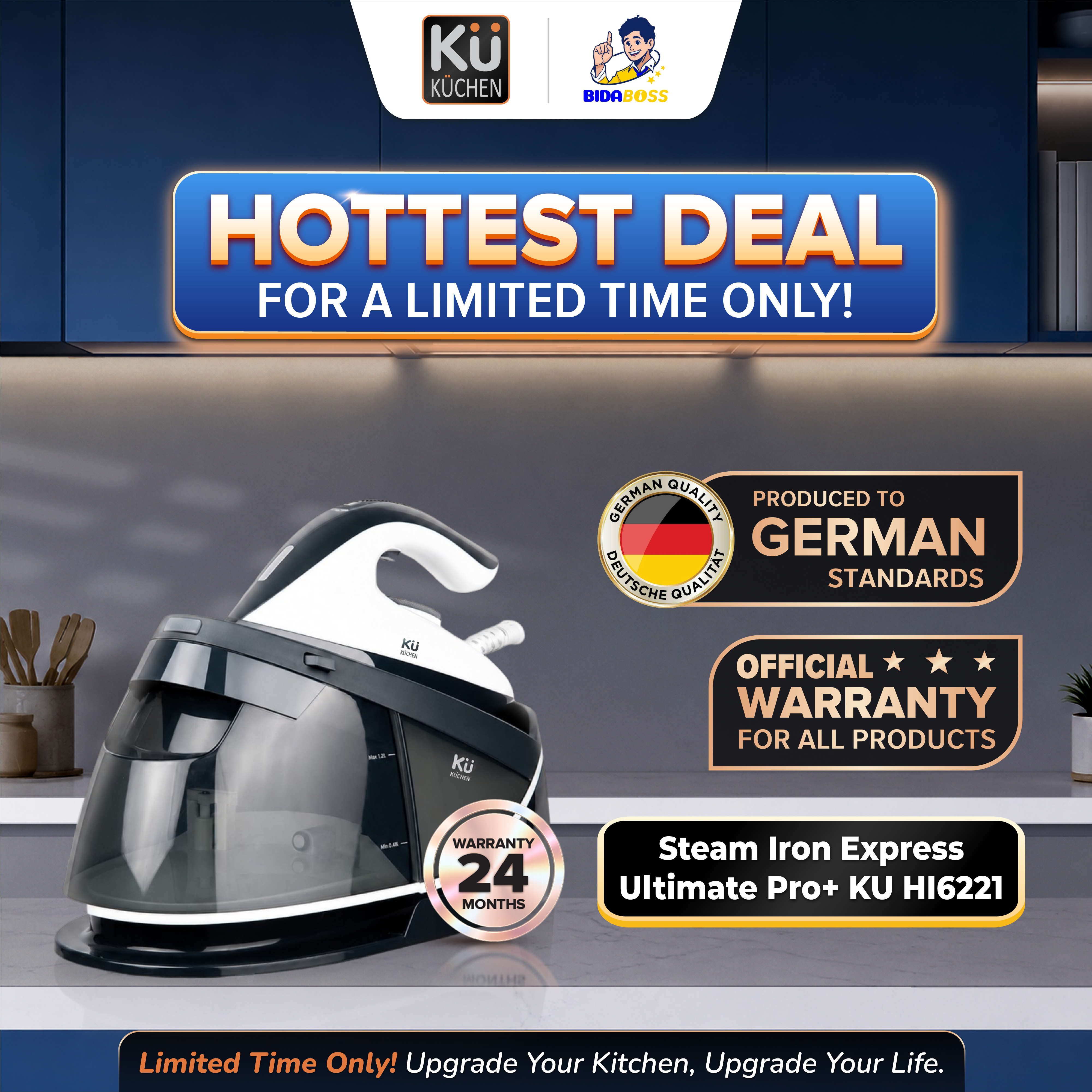 KuKuchen Steam Iron Express Ultimate Pro KU HI6221