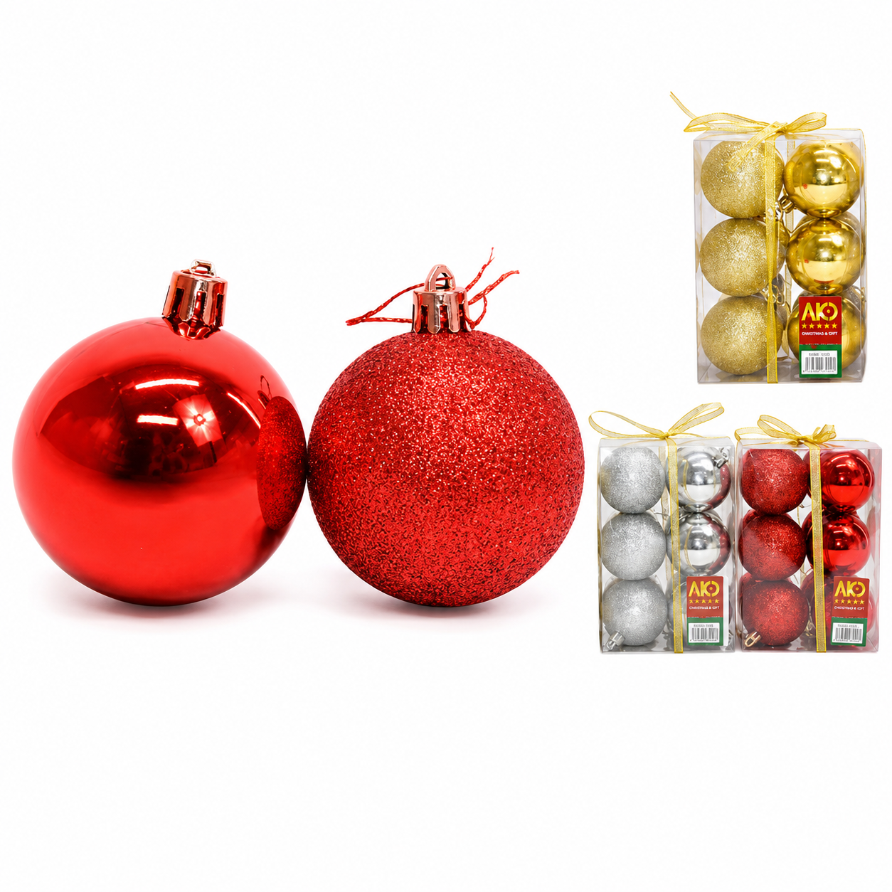 12Pcs Set Christmas Balls 6cm Home Party Ornaments Hanging Decor Supplies Party Decoration Magical Set Festive Christmas Balls for Holiday Decor BIG DISCOUNT