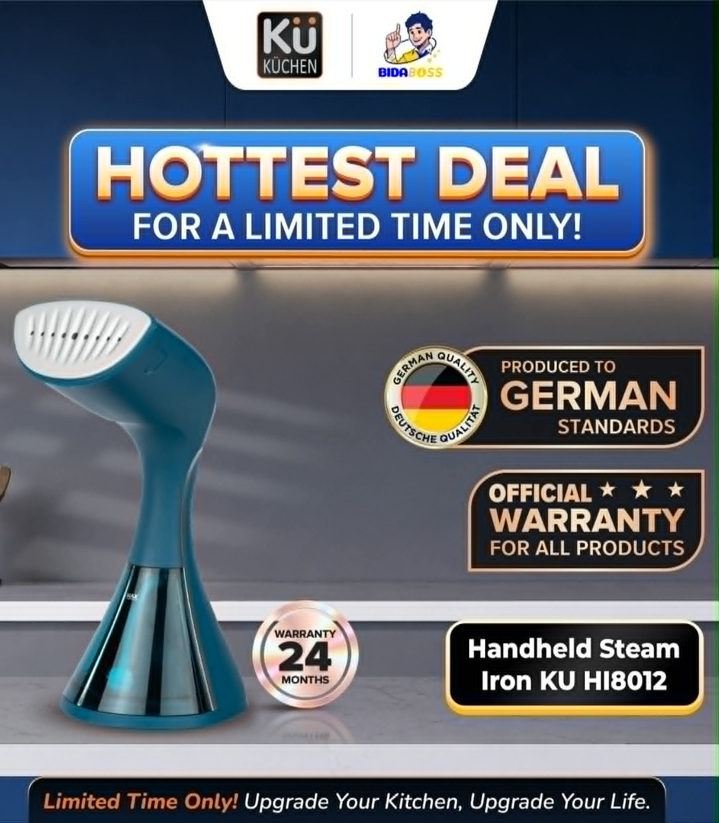 KuKuchen Handheld Steam Iron  KU HI8012