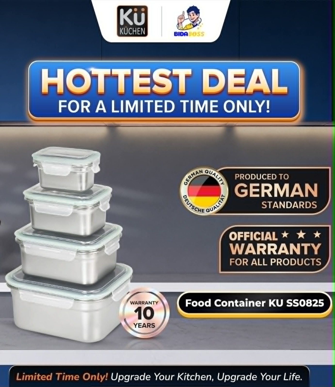KuKuchen Food Storage Container KU SS0825