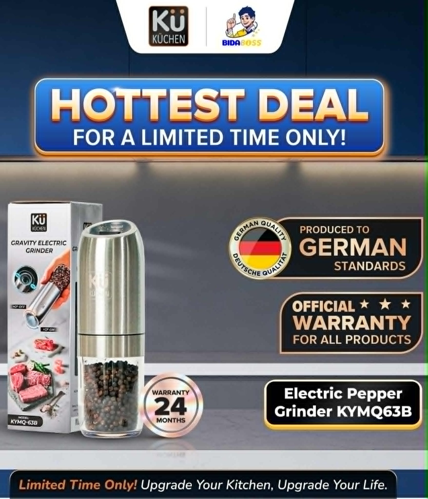 KuKuchen  Electric Pepper Grinder