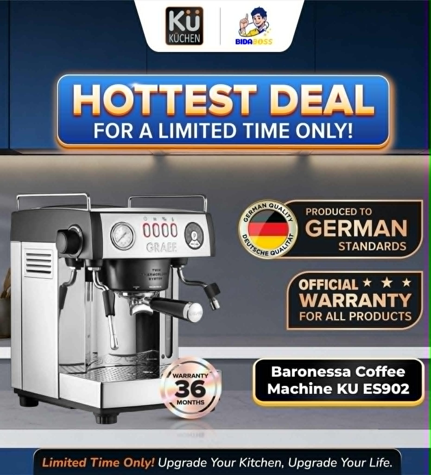 KuKuchen BARONESSA COFFEE MACHINE KU ES902