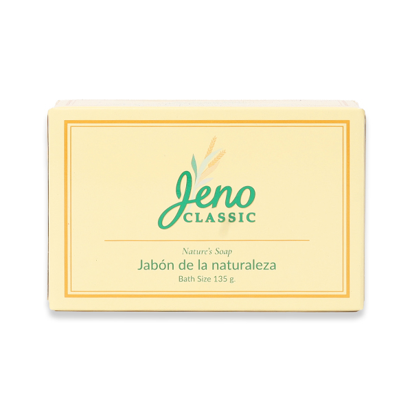 Jeno Classic Moisturising Soap 135g - Gentle Natural Body Care for Radiant Skin Cleanser & Moisturizer Without Harsh Chemicals - Hydrating & Moisture Boosting