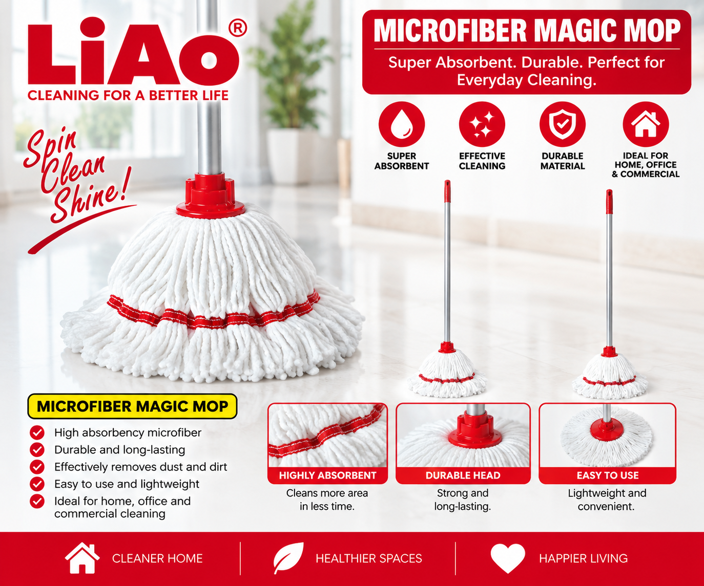 Microfiber Rug Mop