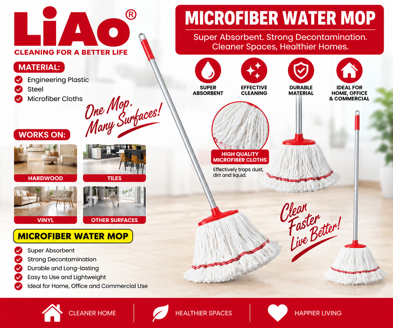Microfiber Rug Mop