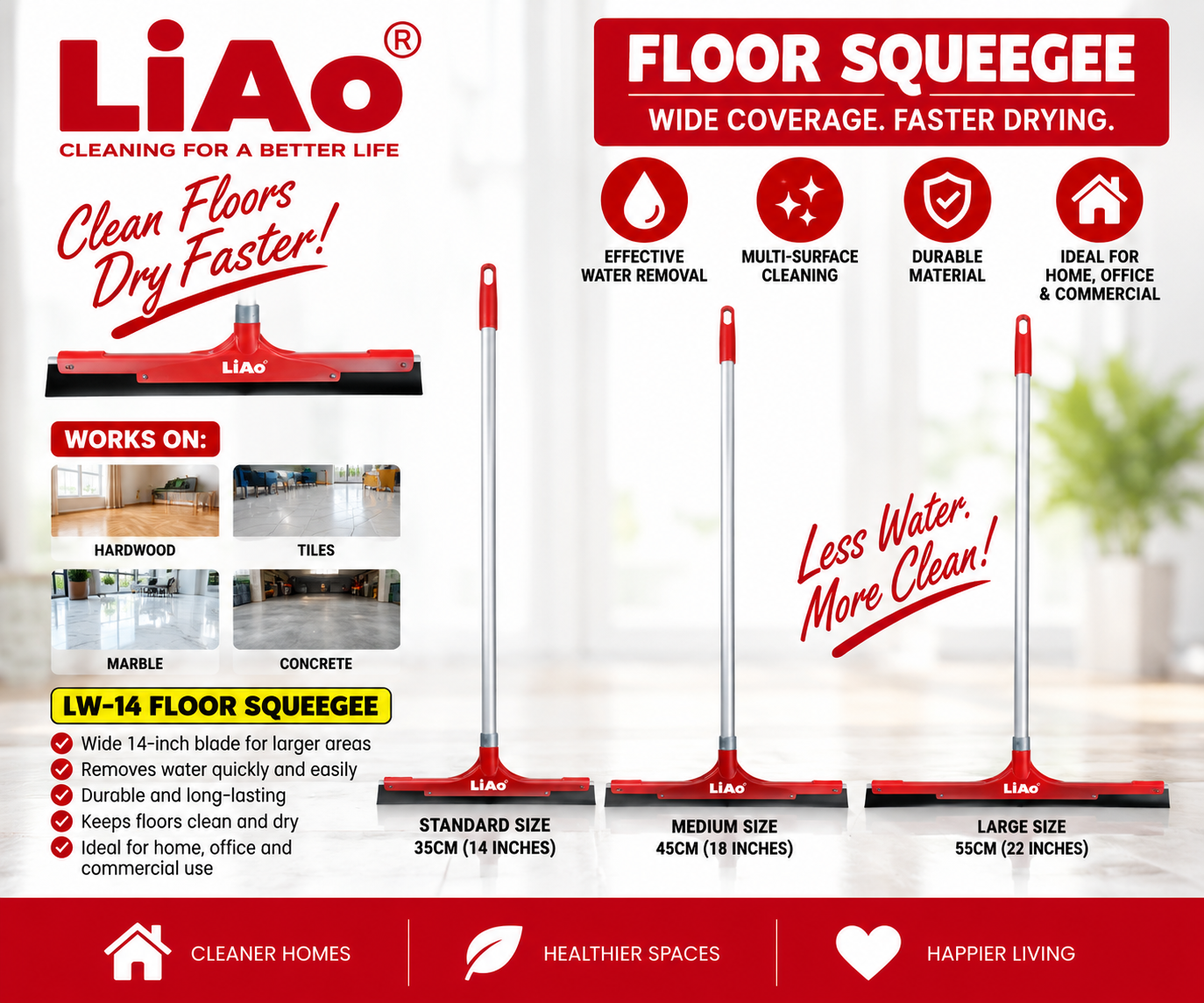 45cm EVA Floor Squeegee