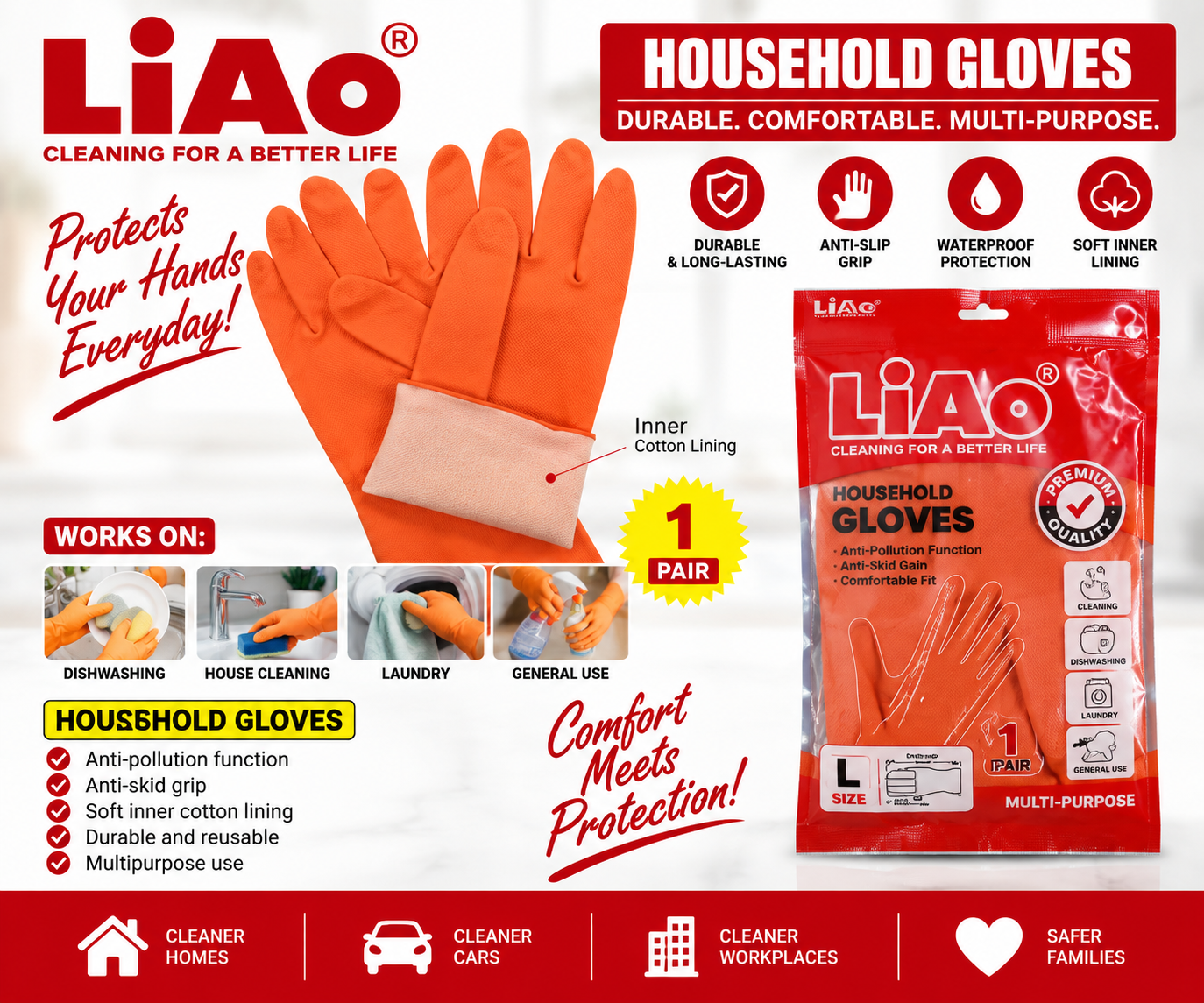 Latex Laundry Gloves