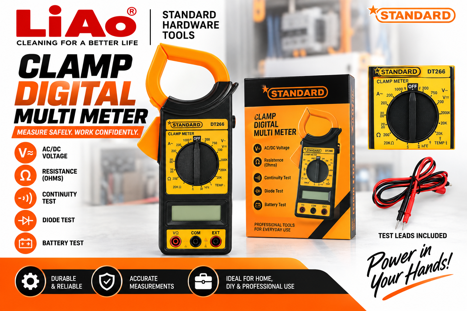 Digital Multi Tester with Clamp