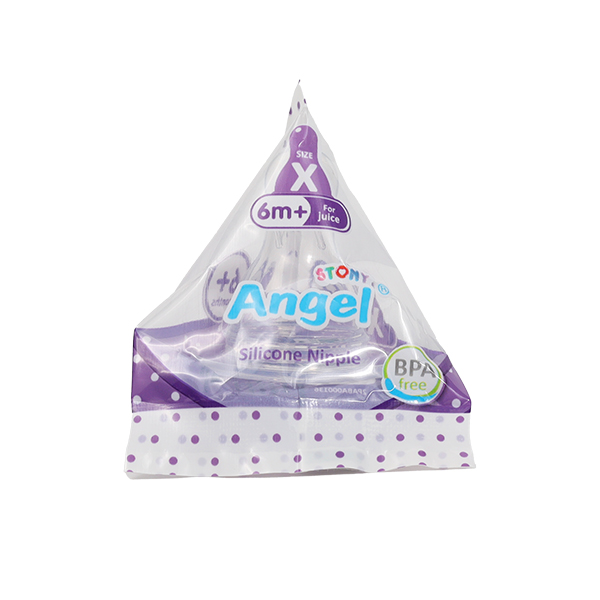 Stony Angel Silicone Nipple Xcut or Babies 6 Months+ BPA-Free FDA Approved Anti-Colic Valve System Heat Resistant up to 120°C Made in Thailand