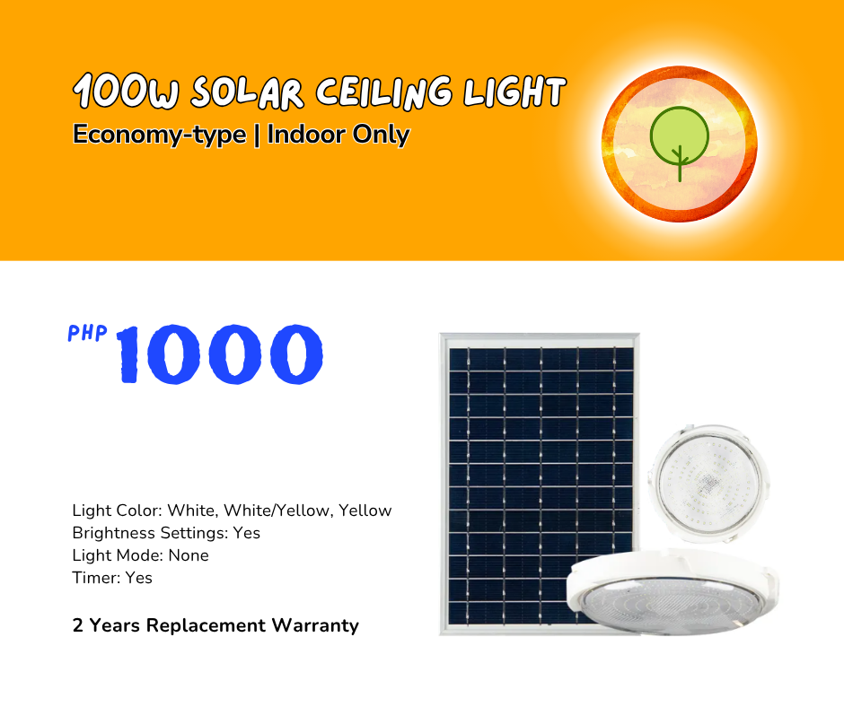 100W Solar Ceiling Light
