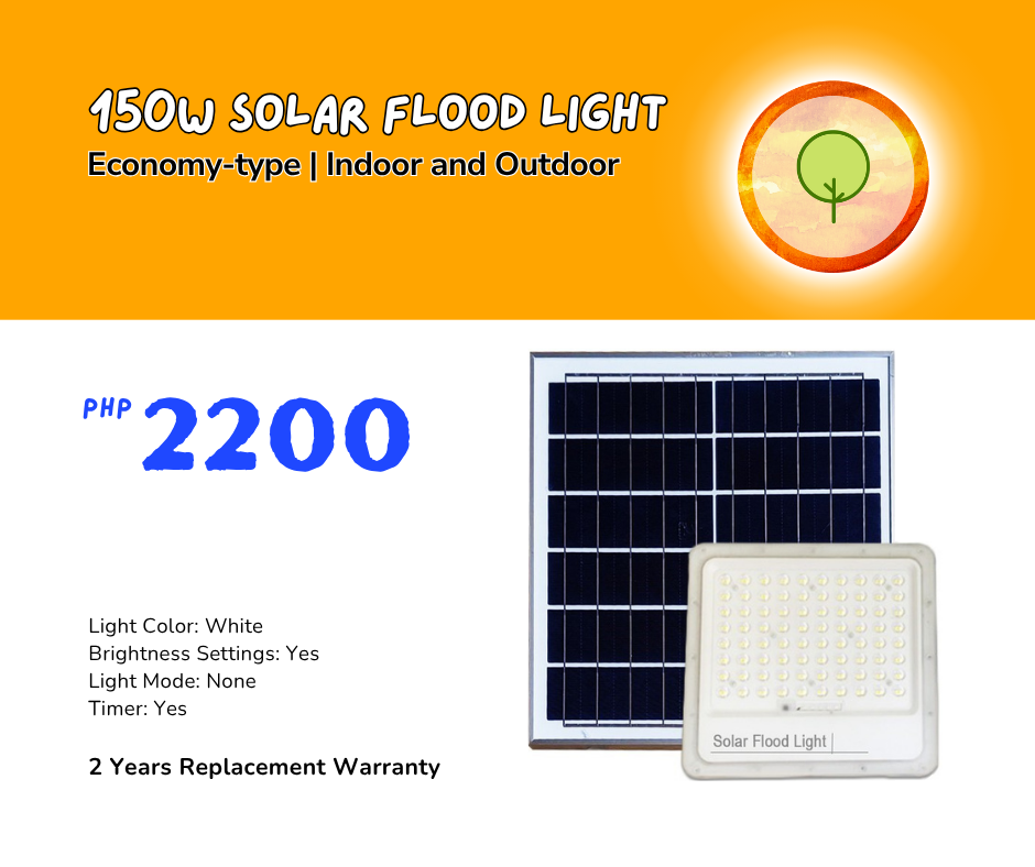 150W Solar Flood Light