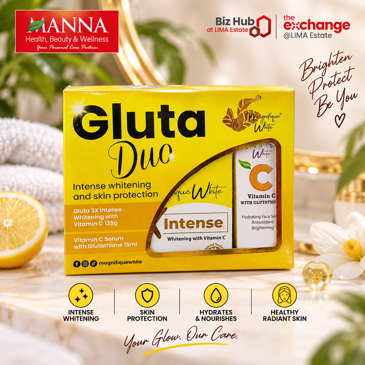 Magnifique White Gluta Duo 3X Intense Whitening with Vitamin C