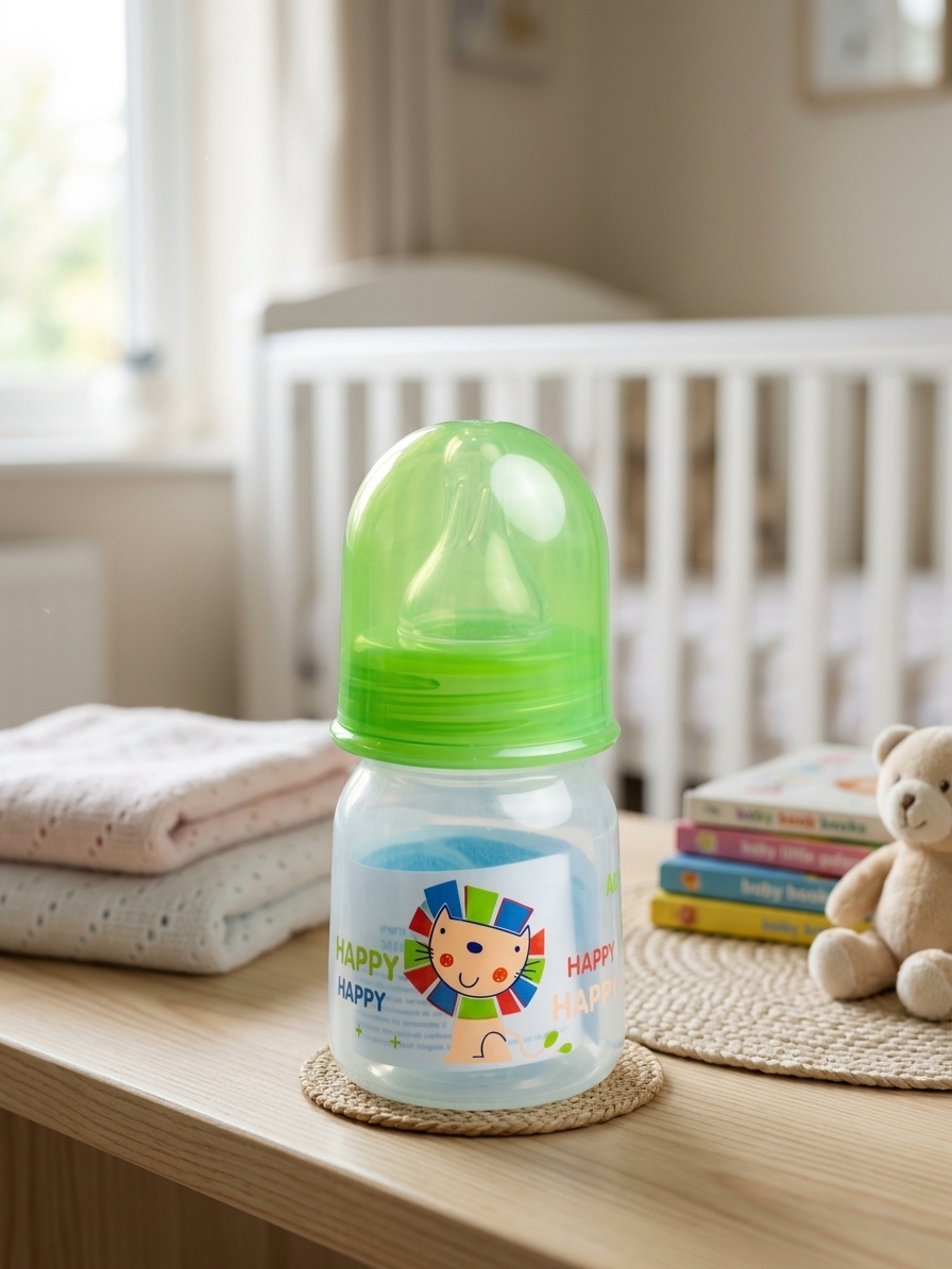 Stony Angel Feeding Bottle 2oz for Babies 0-3 Months Food-Grade Silicone BPA-Free Anti-Colic Valve FDA Approved Heat Resistant up to 120°C Made in Thailand