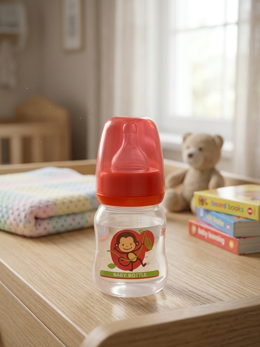 Stony Angel Feeding Bottle 2oz for Babies 0-3 Months Food-Grade Silicone BPA-Free Anti-Colic Valve FDA Approved Heat Resistant up to 120°C Made in Thailand
