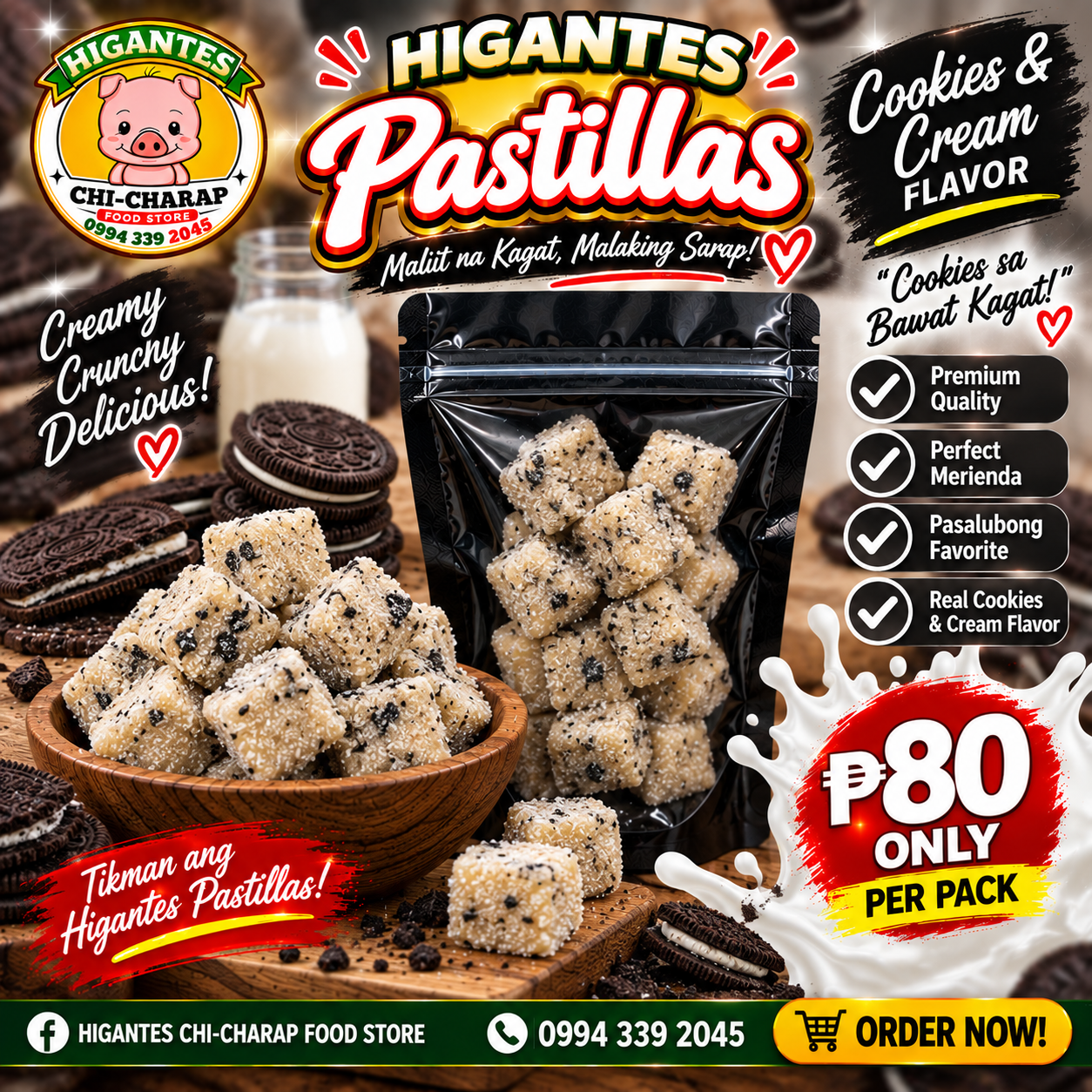 Cookies & Cream Pastillas - Higantes