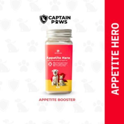 Captain Paws Appetite Hero – Appetite Booster Powder for Dogs & Cats
