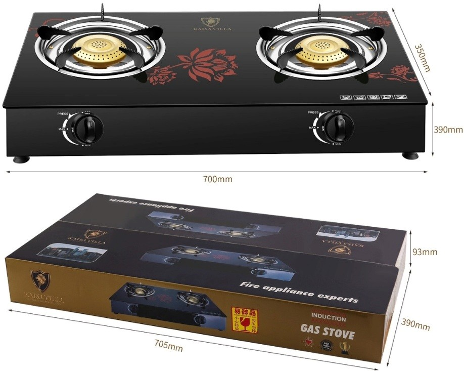 KAISA VILLA GAS RANGE DOUBLE BURNER