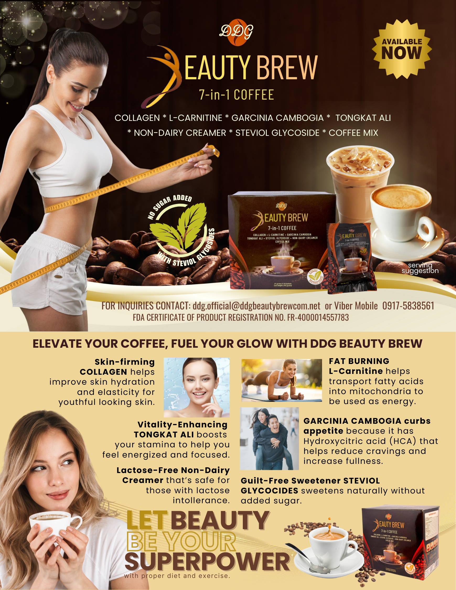 DDG Beauty Brew 7-in-1 Coffee