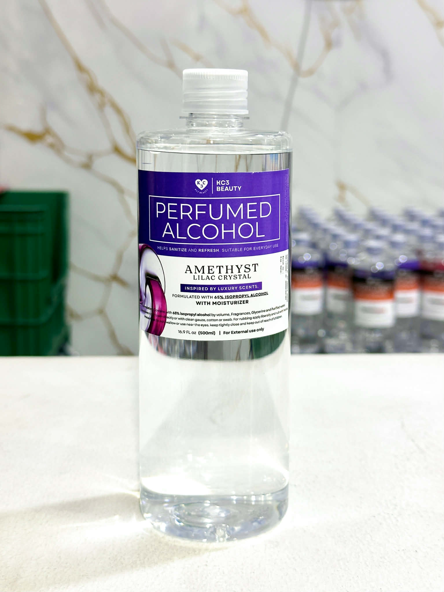 Perfumed Alcohol - Amethyst Lilac Crystal  (500ml)
