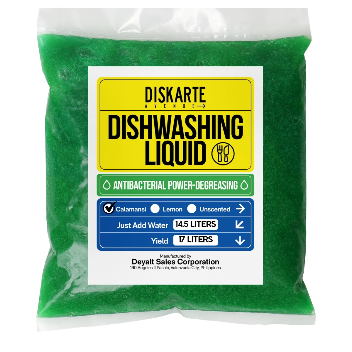 Diskarte Avenue DIY - Dishwashing Liquid (Calamansi) 17 liters)