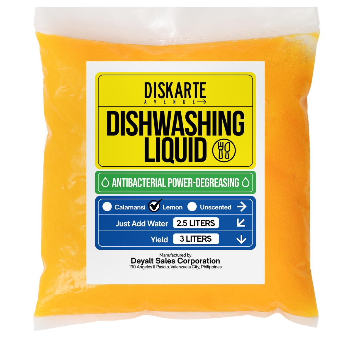 Diskarte Avenue DIY - Dishwashing Liquid (Lemon) 3 liters