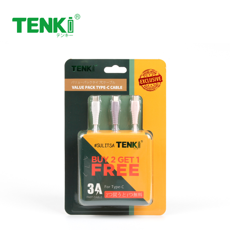 TENKI Type-C CABLE LIGHT 2+1(FREE)