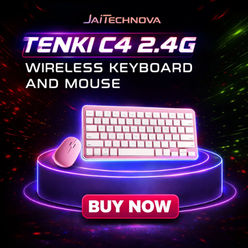 TENKI C4 2.4G Wireless Keyboard And Mouse Set Uni Color