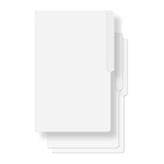 WHITE FILE FOLDER SHORT 20S