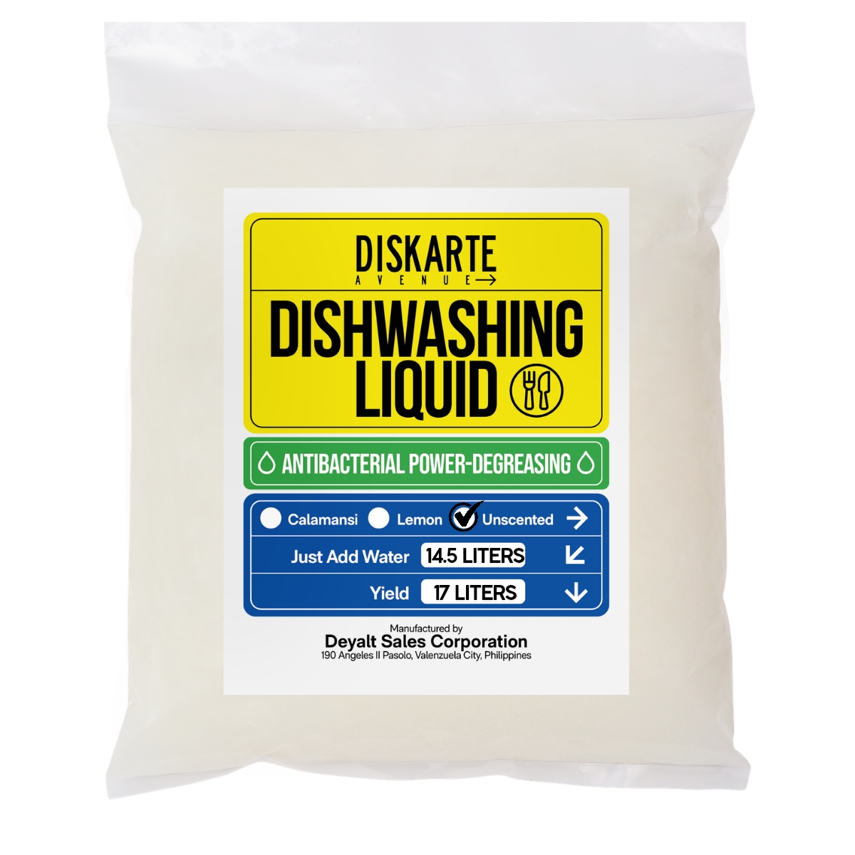 DIY DISHWASHING LIQUID UNSCENTED 17L