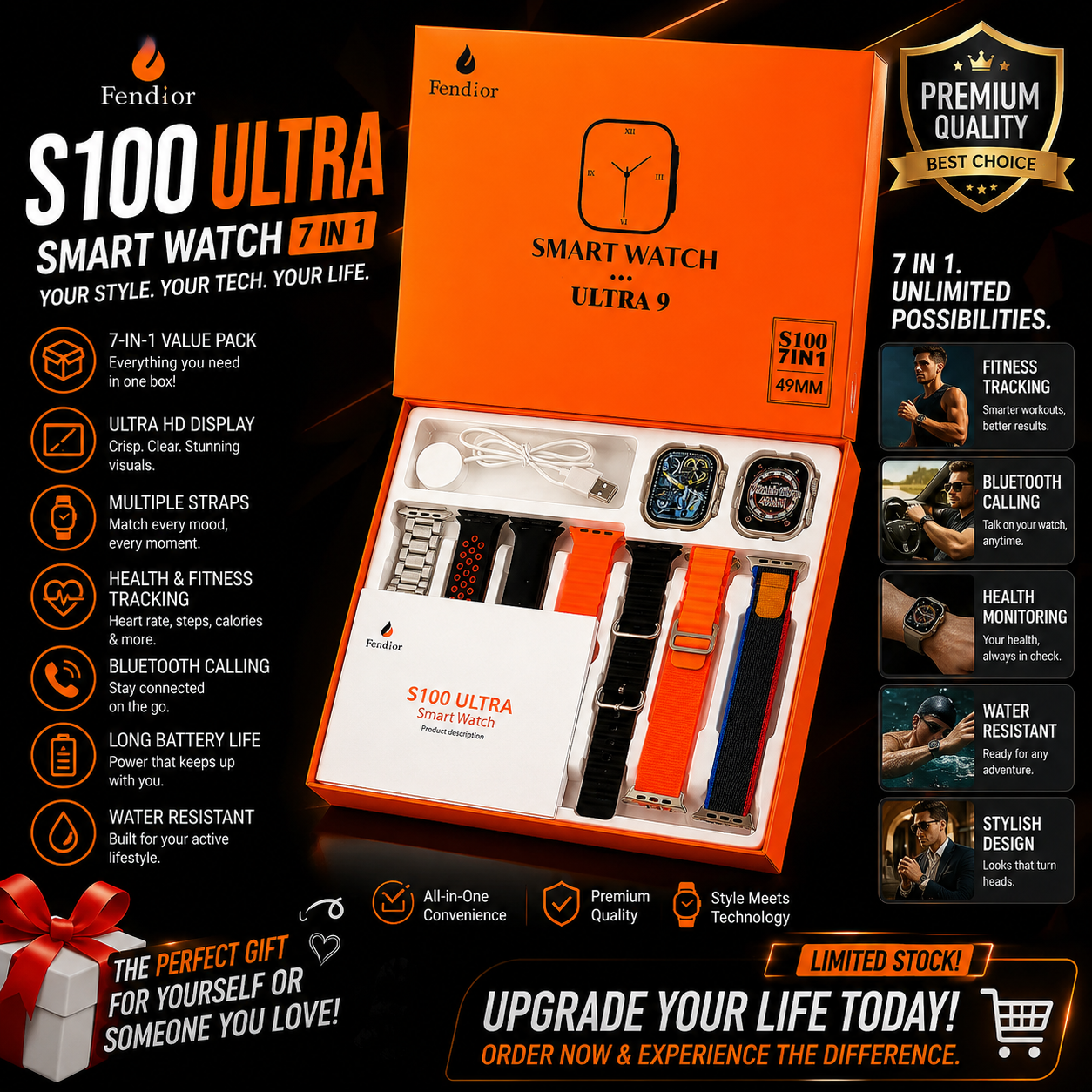 S100 Ultra Smart Watch 7-in-1